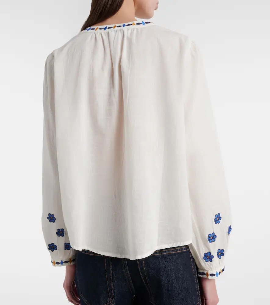 Velvet Amani embroidered cotton blouse | Thumbnail 5 Velvet Amani embroidered cotton blouse | Thumbnail 5