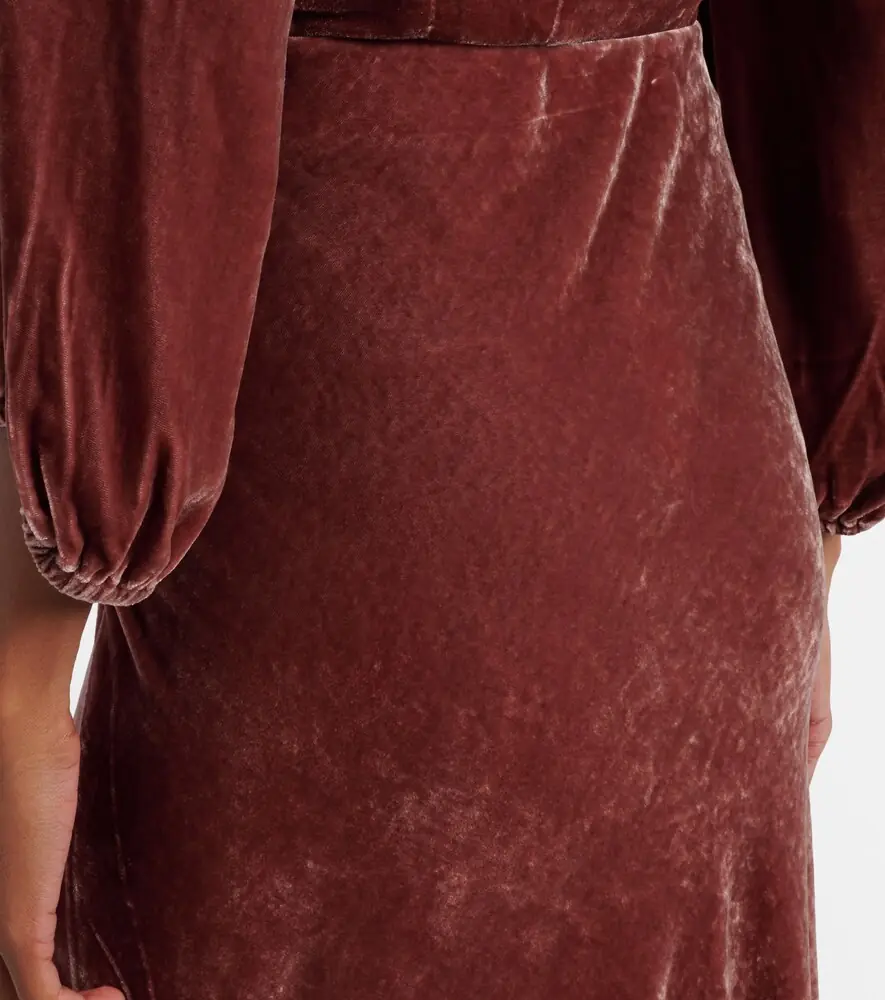 Velvet Felicity midi skirt | Thumbnail 2