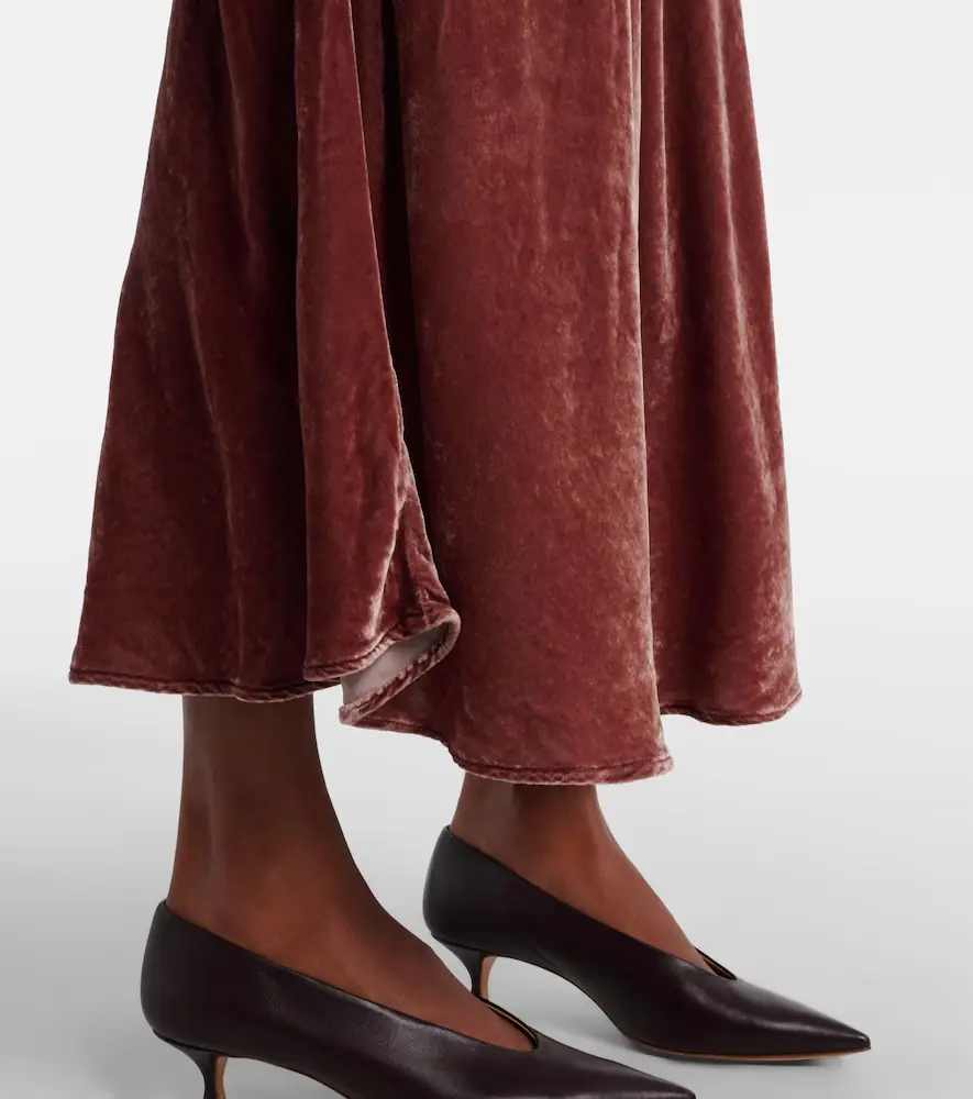 Velvet Felicity midi skirt | Thumbnail 3