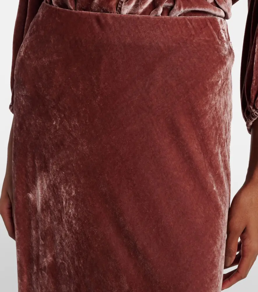 Velvet Felicity midi skirt | Thumbnail 6