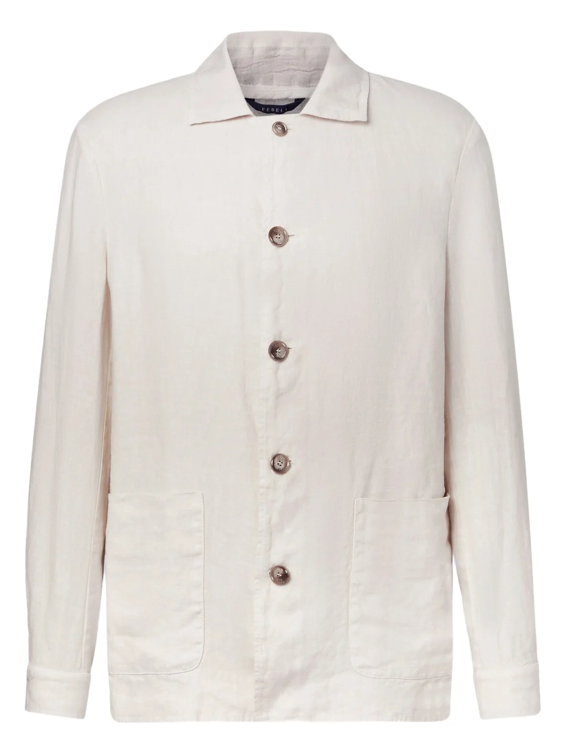 FEDELI Oxford linen jacket