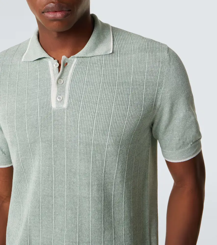 Fedeli Dodo linen and cotton polo shirt | Thumbnail 2 Fedeli Dodo linen and cotton polo shirt | Thumbnail 2