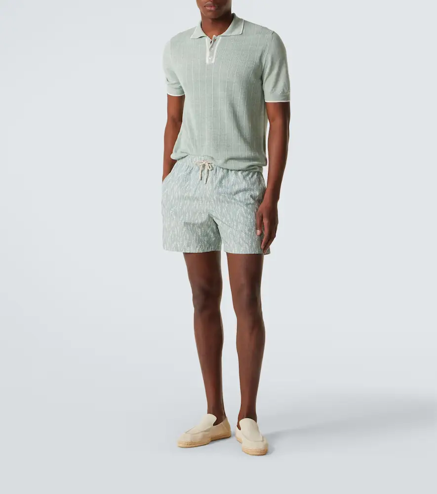 Fedeli Dodo linen and cotton polo shirt | Thumbnail 4 Fedeli Dodo linen and cotton polo shirt | Thumbnail 4