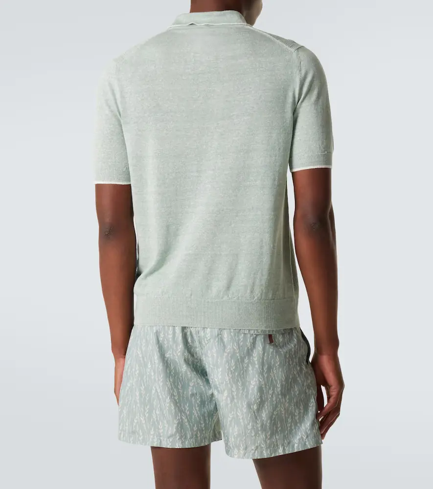 Fedeli Dodo linen and cotton polo shirt | Thumbnail 5 Fedeli Dodo linen and cotton polo shirt | Thumbnail 5