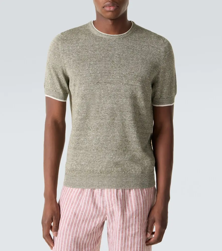 FEDELI Linen and cotton sweater | Thumbnail 4