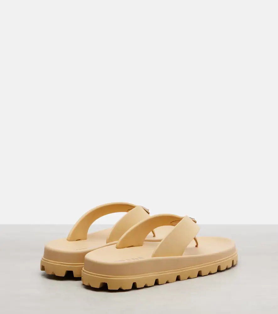 Prada Logo thong sandals | Thumbnail 3