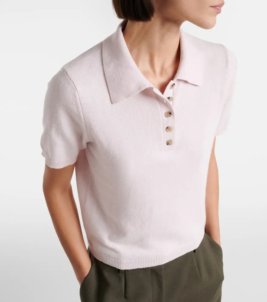Jardin des Orangers Cotton and cashmere polo shirt | Thumbnail 4