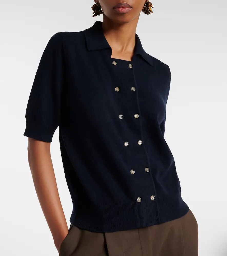 Jardin des Orangers Cotton and cashmere polo shirt | Thumbnail 5