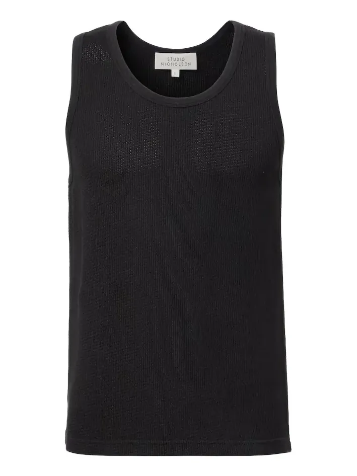 Studio Nicholson Razim cotton jersey tank top
