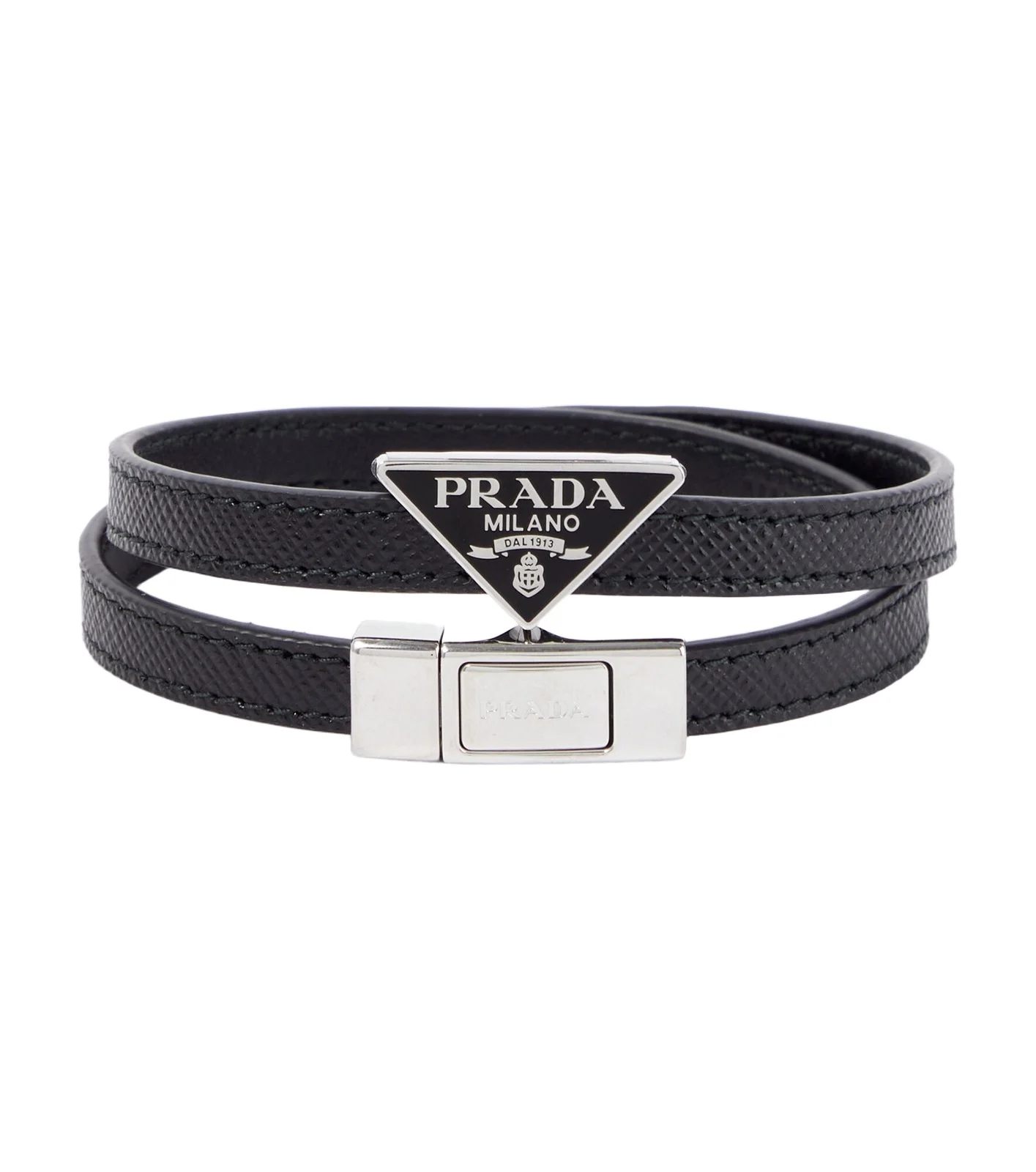 Logo Saffiano leather bracelet Logo Saffiano leather bracelet
