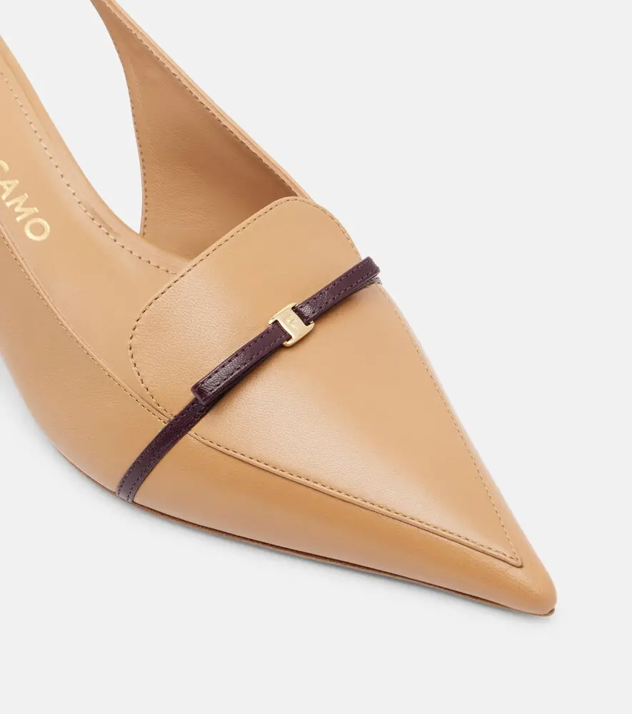Ferragamo Bow-detail leather slingback pumps | Thumbnail 3 Ferragamo Bow-detail leather slingback pumps | Thumbnail 3