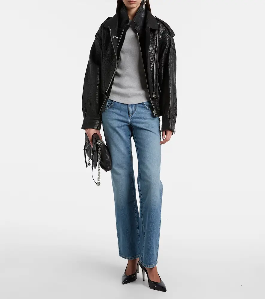 Isabel Marant Taomi ribbed-knit cotton jersey T-shirt | Thumbnail 2