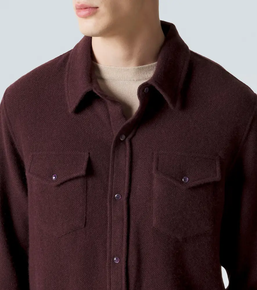 God’s True Cashmere Claret cashmere shirt with amethyst | Thumbnail 3 God’s True Cashmere Claret cashmere shirt with amethyst | Thumbnail 3