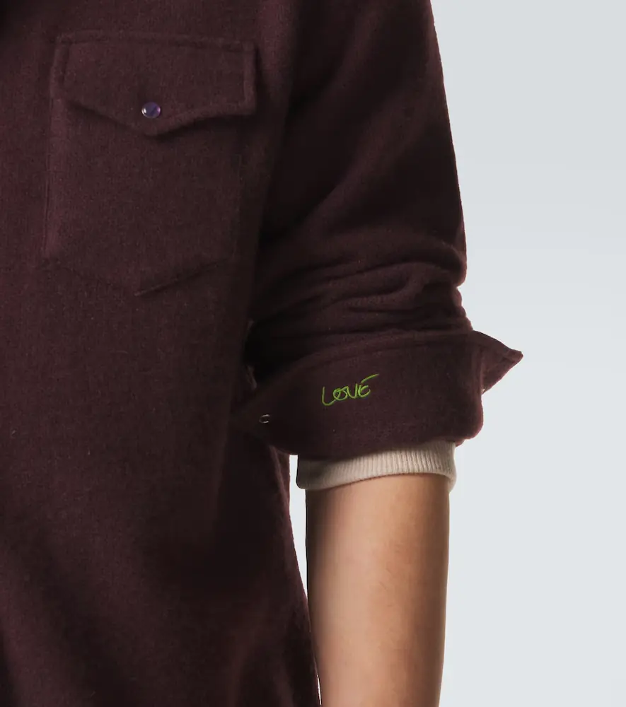 God’s True Cashmere Claret cashmere shirt with amethyst | Thumbnail 5 God’s True Cashmere Claret cashmere shirt with amethyst | Thumbnail 5