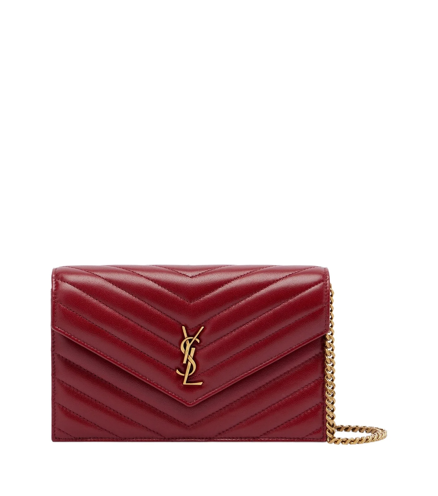 Cassandre leather wallet on chain Cassandre leather wallet on chain