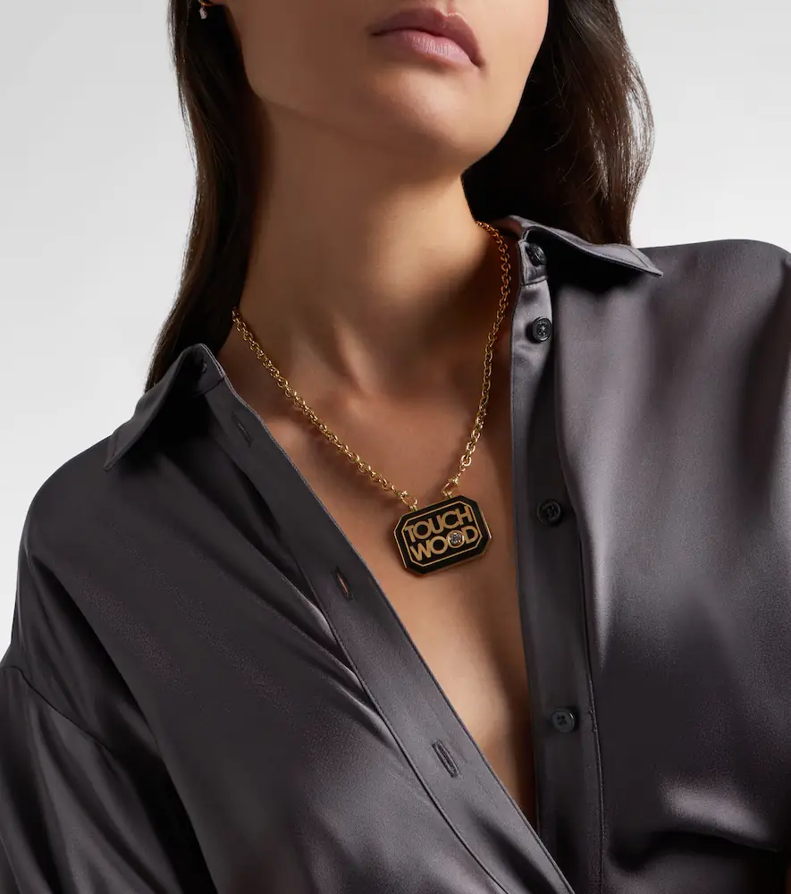 Marie Lichtenberg Scapular 18kt gold and ebony pendant necklace with diamond | Thumbnail 5 Marie Lichtenberg Scapular 18kt gold and ebony pendant necklace with diamond | Thumbnail 5
