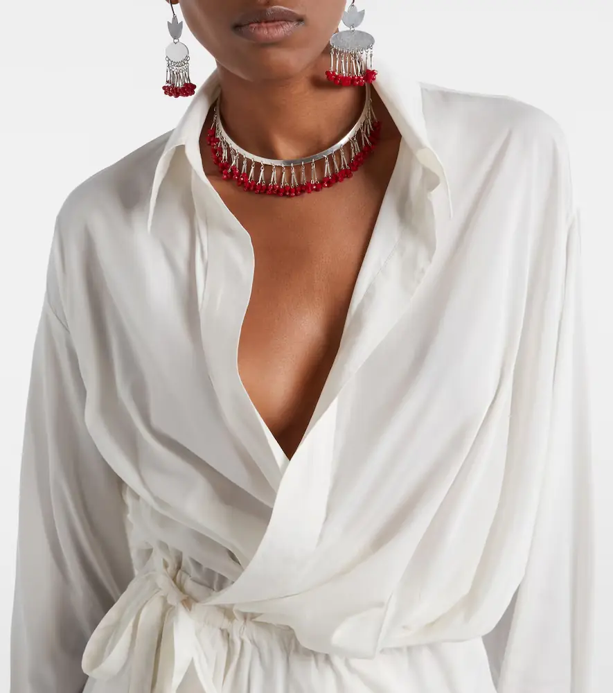 Isabel Marant Keren satin blouse | Thumbnail 2 Isabel Marant Keren satin blouse | Thumbnail 2