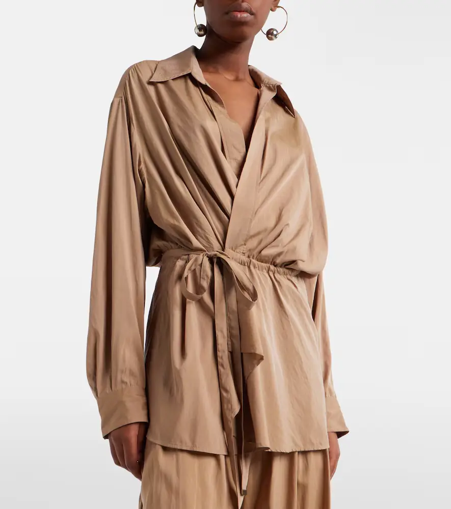 Isabel Marant Keren gathered wrap top | Thumbnail 3