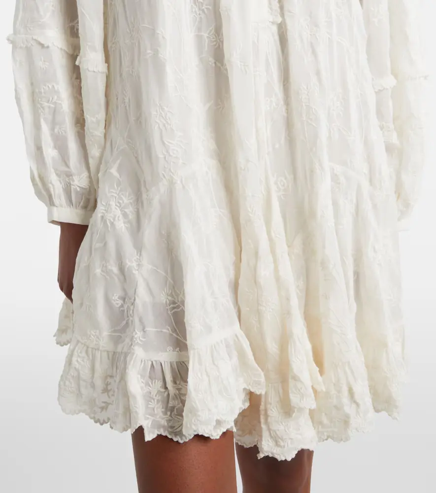 Isabel Marant Zame embroidered cotton and silk minidress | Thumbnail 3