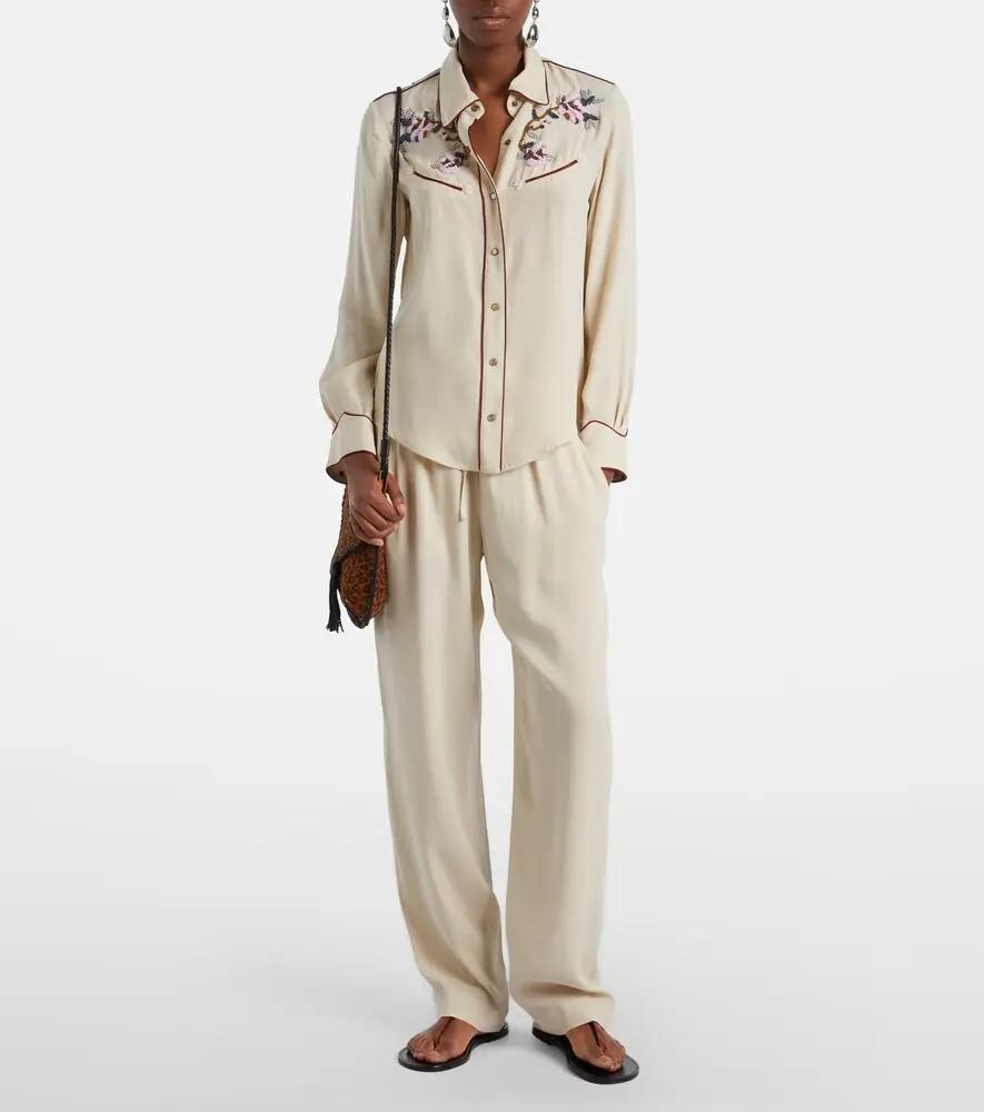 Isabel Marant Yzea beaded cady shirt | Thumbnail 5 Isabel Marant Yzea beaded cady shirt | Thumbnail 5