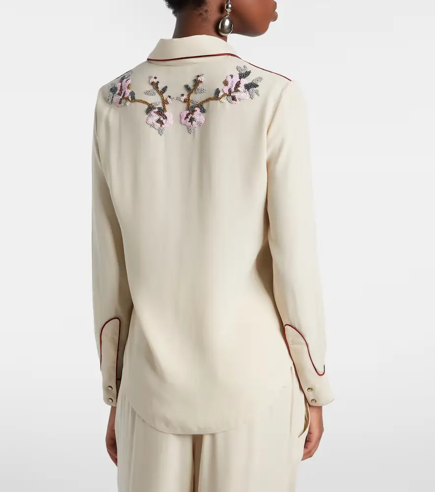 Isabel Marant Yzea beaded cady shirt | Thumbnail 7 Isabel Marant Yzea beaded cady shirt | Thumbnail 7