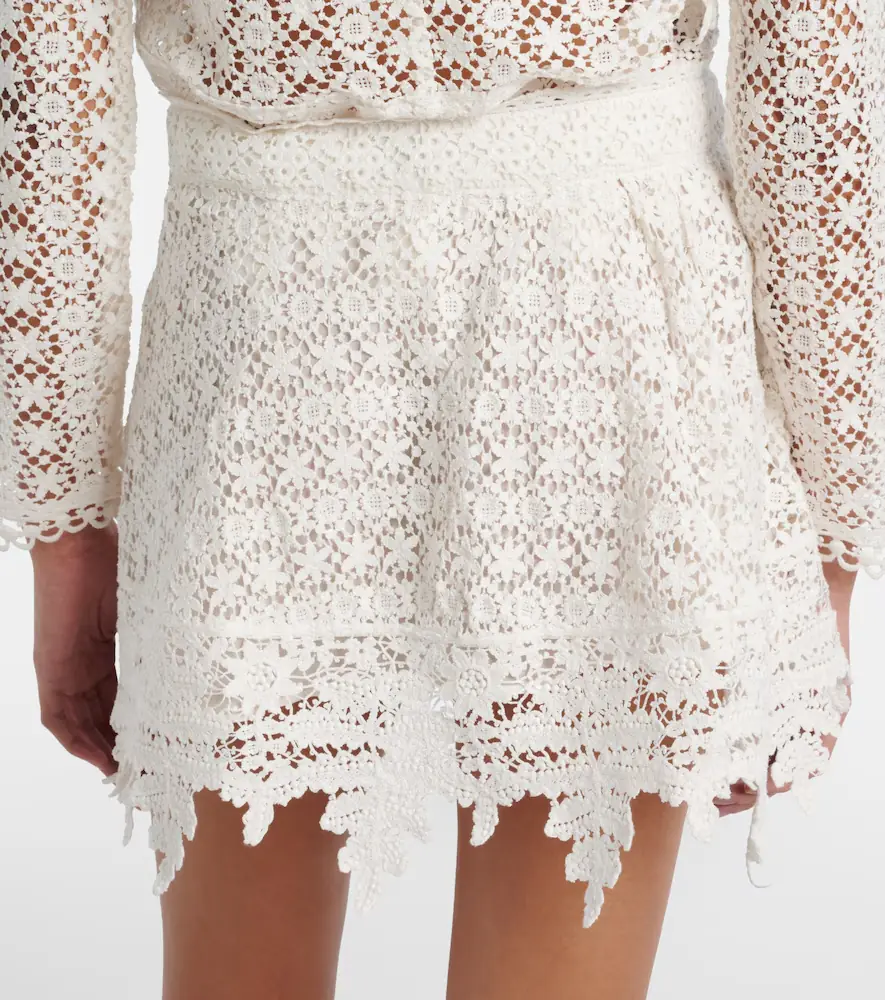 Isabel Marant Hanta floral cotton lace miniskirt | Thumbnail 5