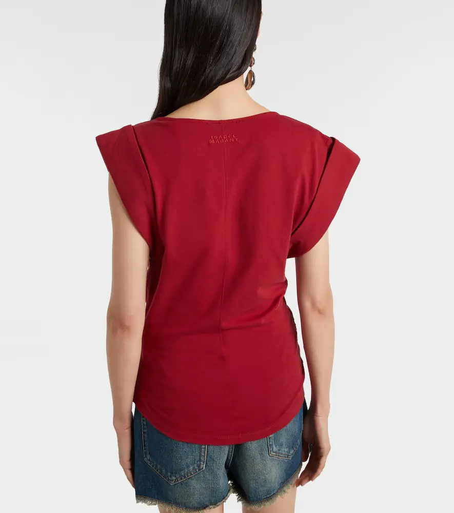 Isabel Marant Draped cotton jersey top | Thumbnail 2 Isabel Marant Draped cotton jersey top | Thumbnail 2