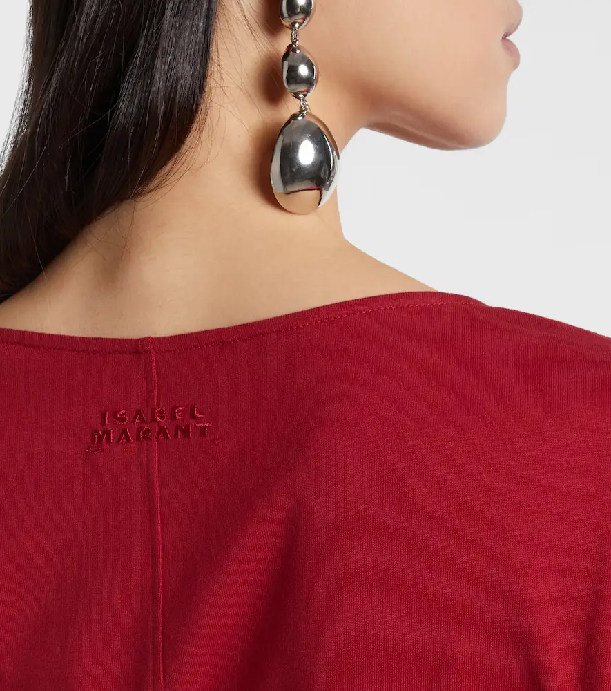 Isabel Marant Draped cotton jersey top | Thumbnail 3 Isabel Marant Draped cotton jersey top | Thumbnail 3