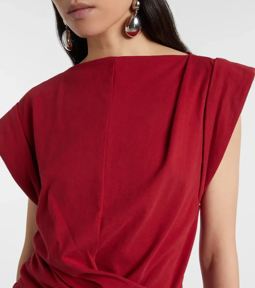 Isabel Marant Draped cotton jersey top | Thumbnail 6 Isabel Marant Draped cotton jersey top | Thumbnail 6