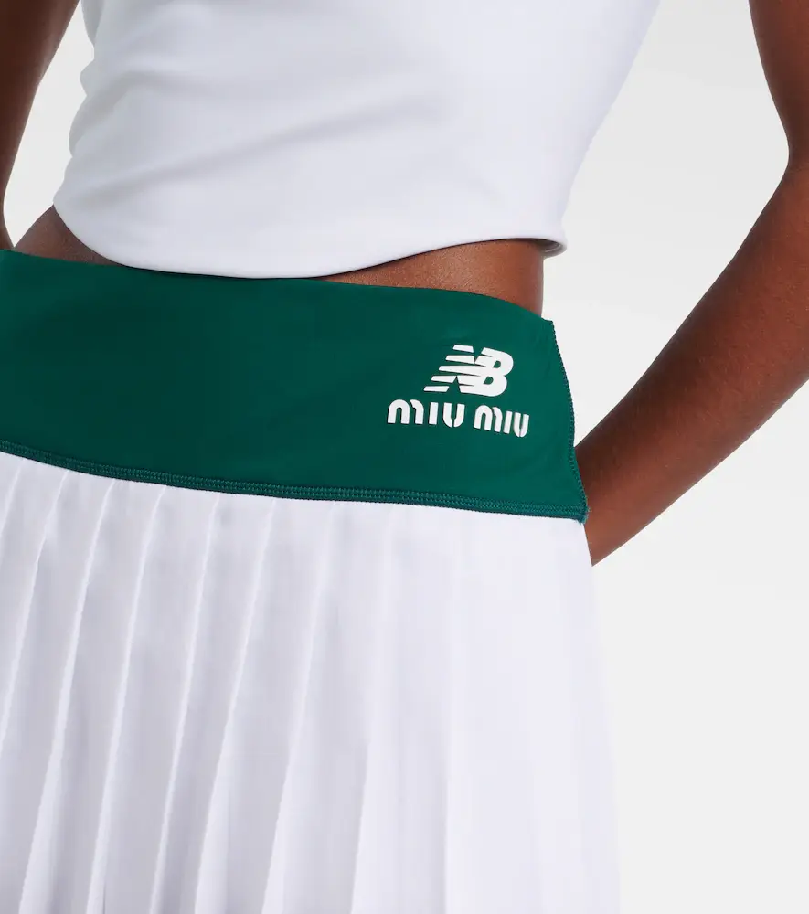 Miu Miu x New Balance pleated jersey miniskirt | Thumbnail 2 Miu Miu x New Balance pleated jersey miniskirt | Thumbnail 2