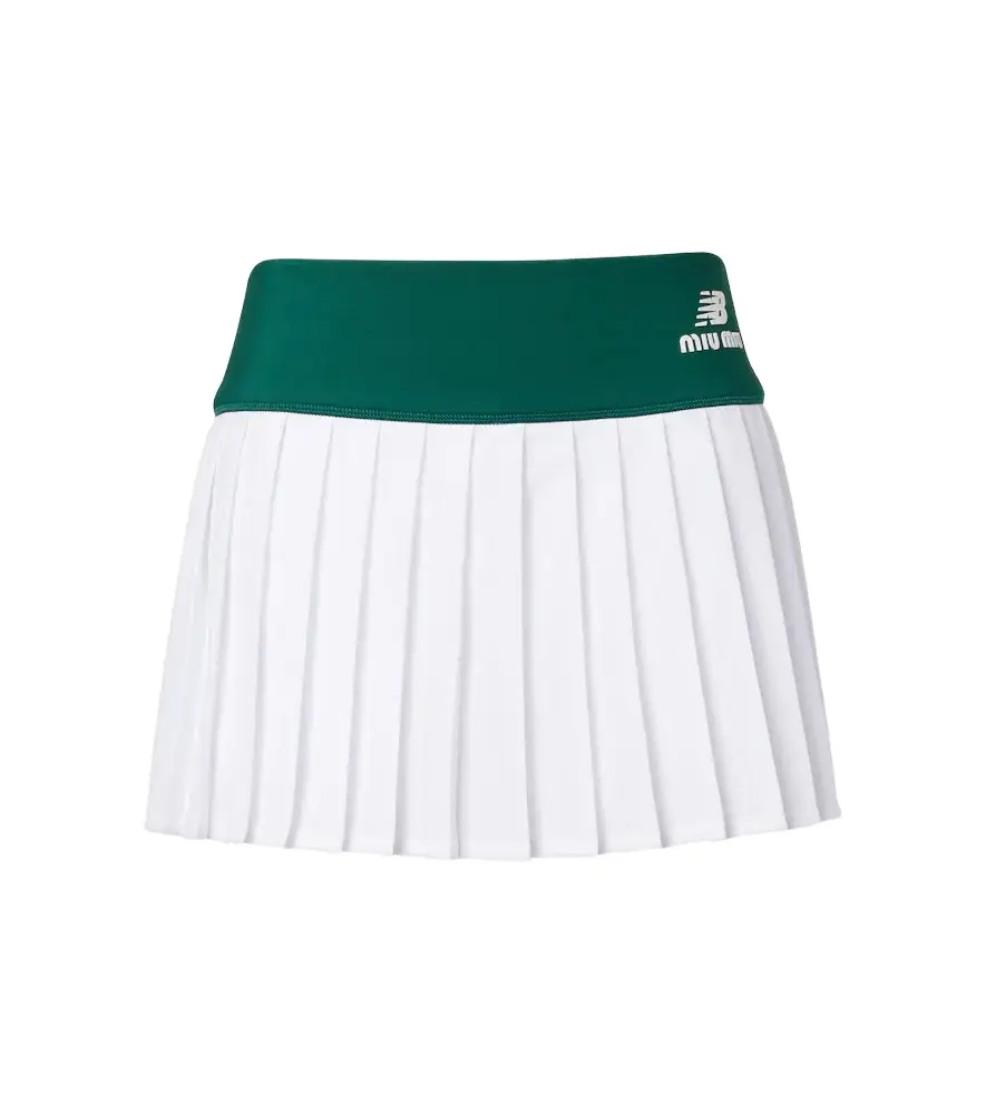 Miu Miu x New Balance pleated jersey miniskirt | Image 1 Miu Miu x New Balance pleated jersey miniskirt | Image 1