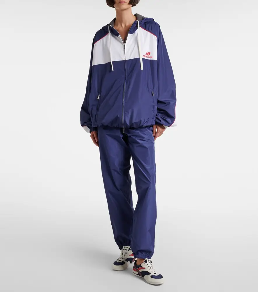 Miu Miu x New Balance poplin track jacket | Thumbnail 4 Miu Miu x New Balance poplin track jacket | Thumbnail 4