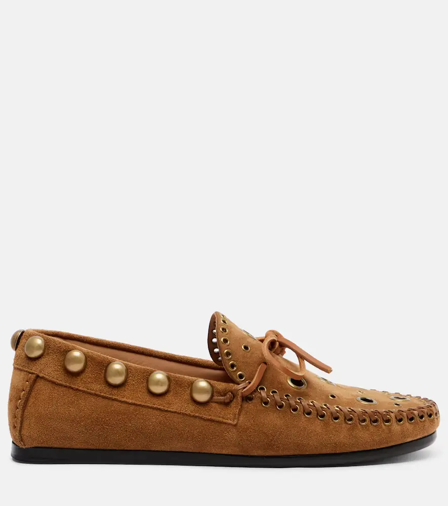 Isabel Marant Fitza studded suede loafers | Thumbnail 3