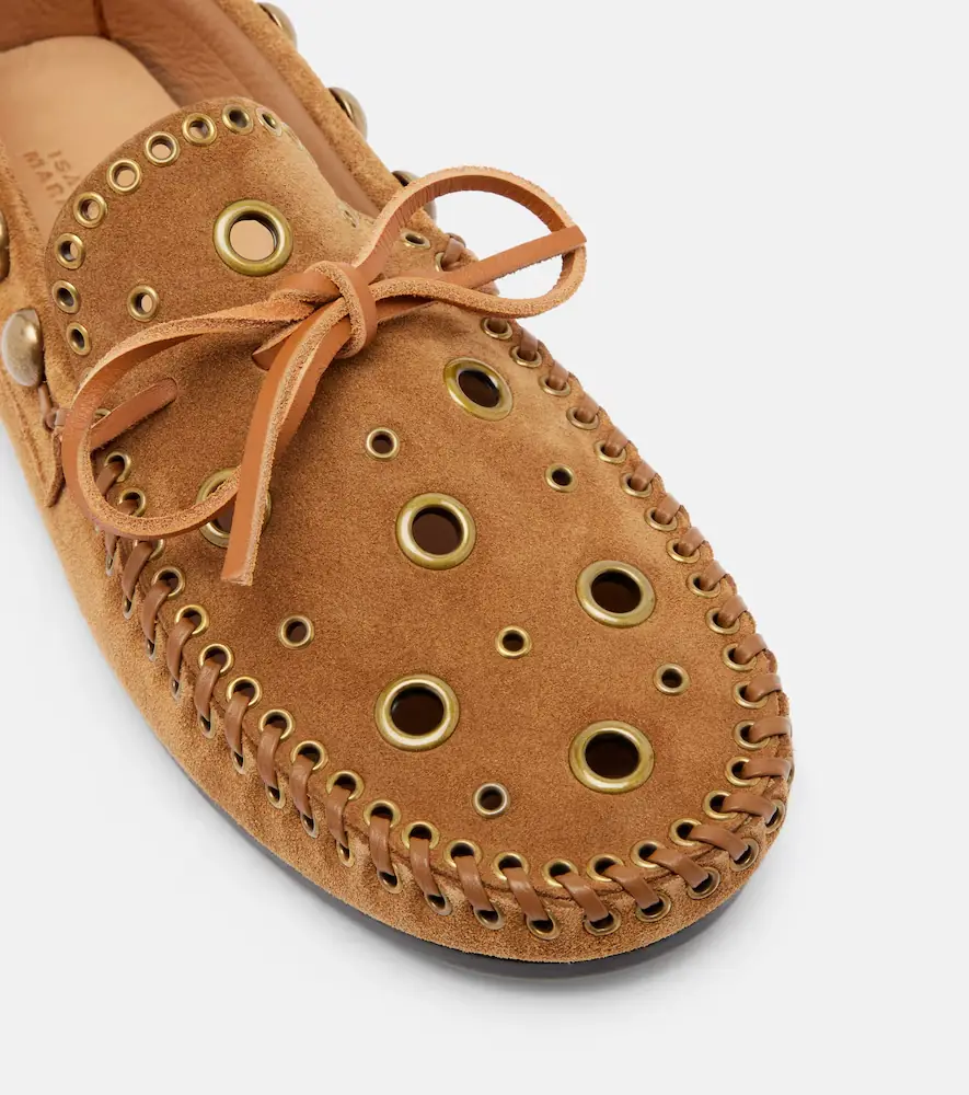 Isabel Marant Fitza studded suede loafers | Thumbnail 4