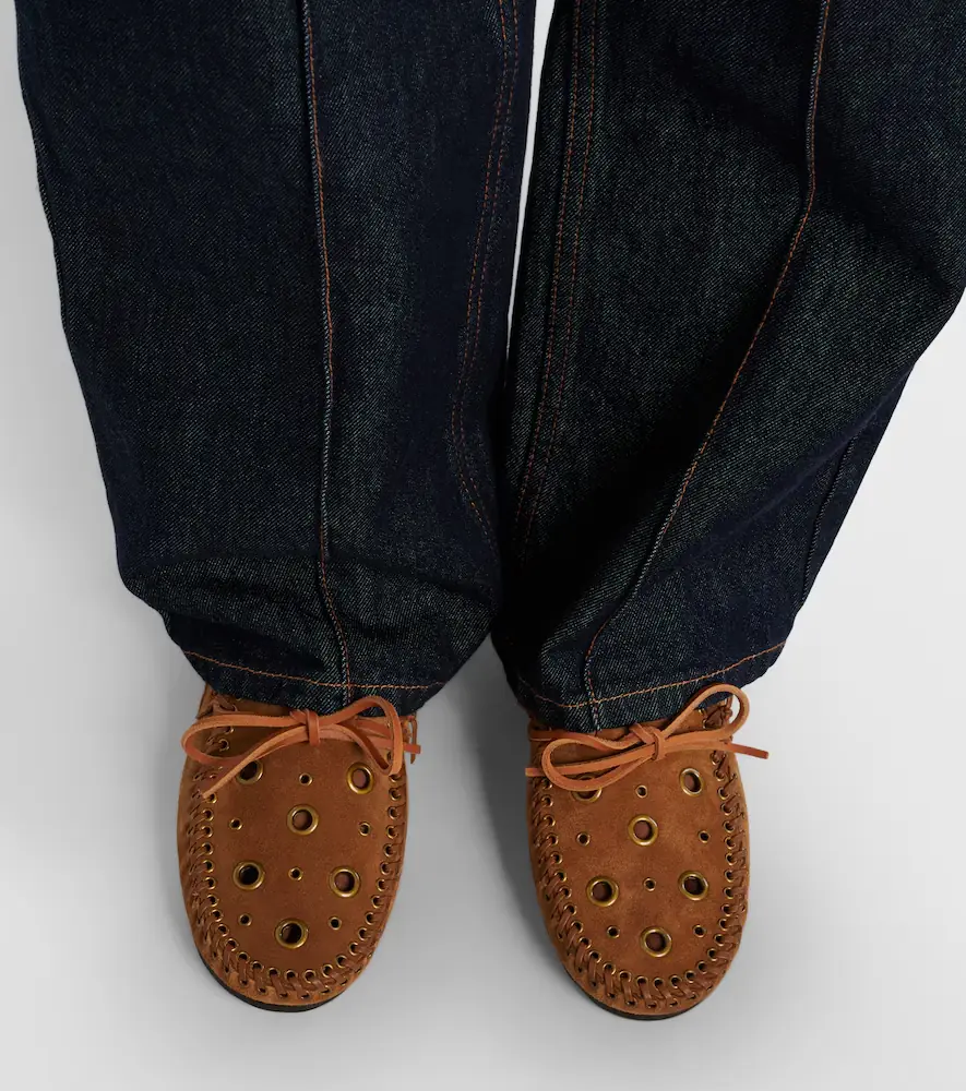 Isabel Marant Fitza studded suede loafers | Thumbnail 5