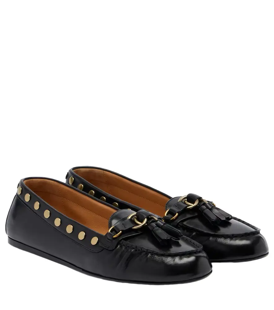Isabel Marant Faxel studded leather moccasins