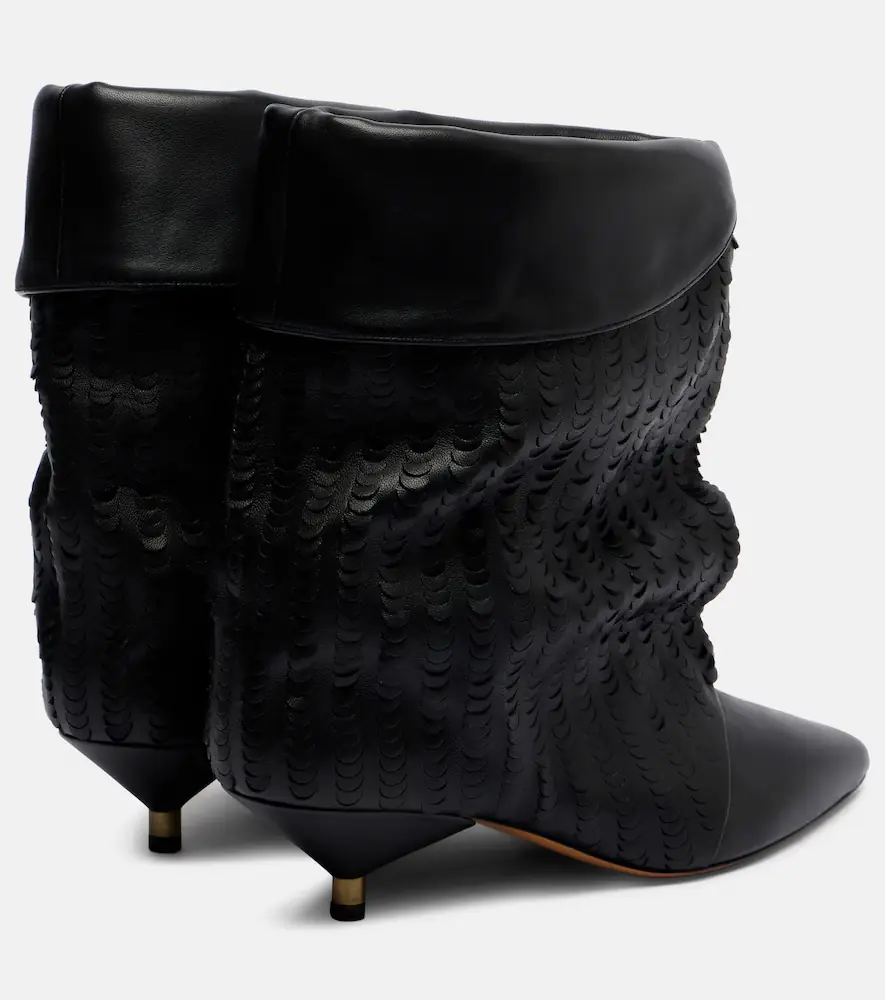 Isabel Marant Edrika 45 laser-cut leather ankle boots | Thumbnail 2 Isabel Marant Edrika 45 laser-cut leather ankle boots | Thumbnail 2