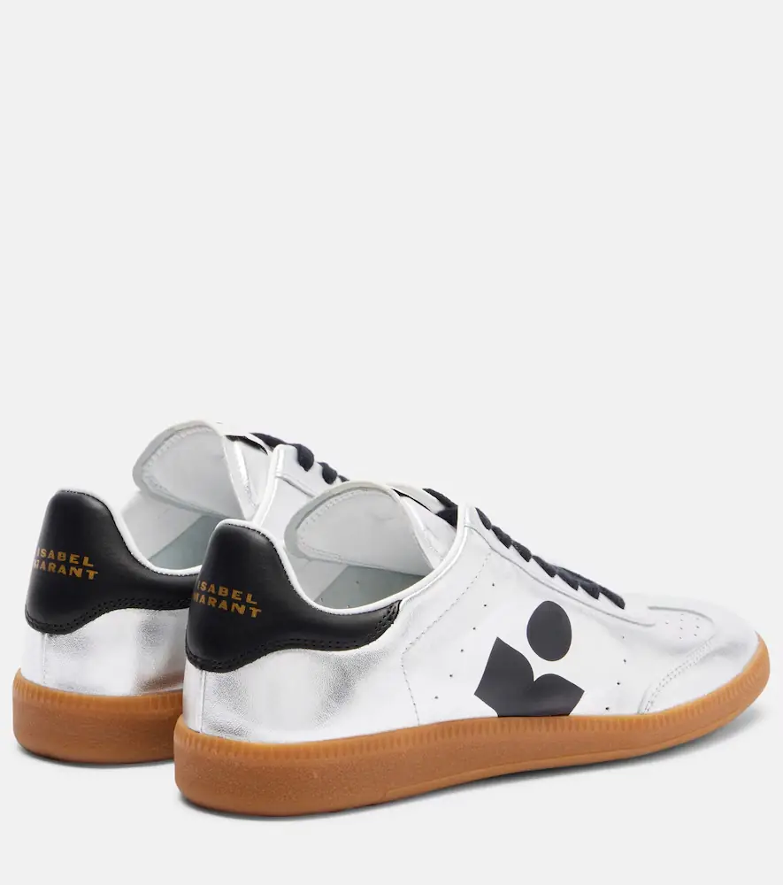 Isabel Marant Kaycee metallic leather sneakers | Thumbnail 4
