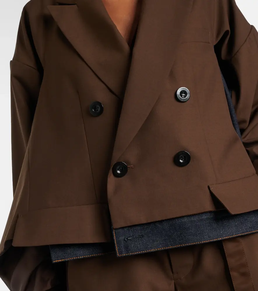 Sacai Denim-trimmed jacket | Thumbnail 5 Sacai Denim-trimmed jacket | Thumbnail 5