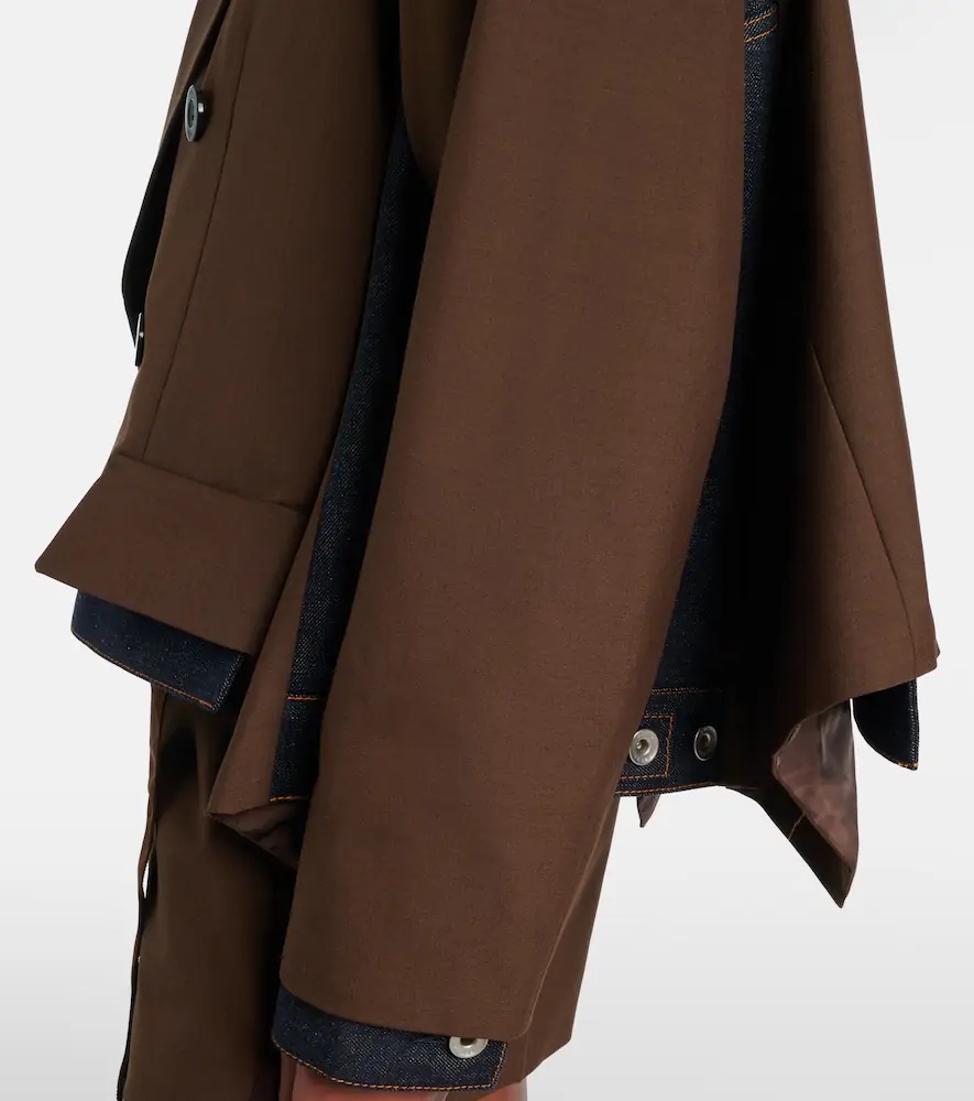 Sacai Denim-trimmed jacket | Thumbnail 6 Sacai Denim-trimmed jacket | Thumbnail 6