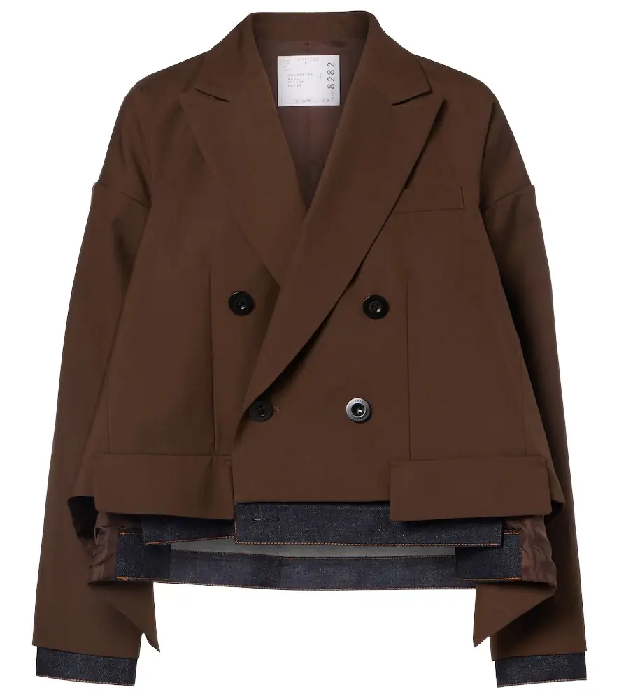 Denim-trimmed jacket Denim-trimmed jacket