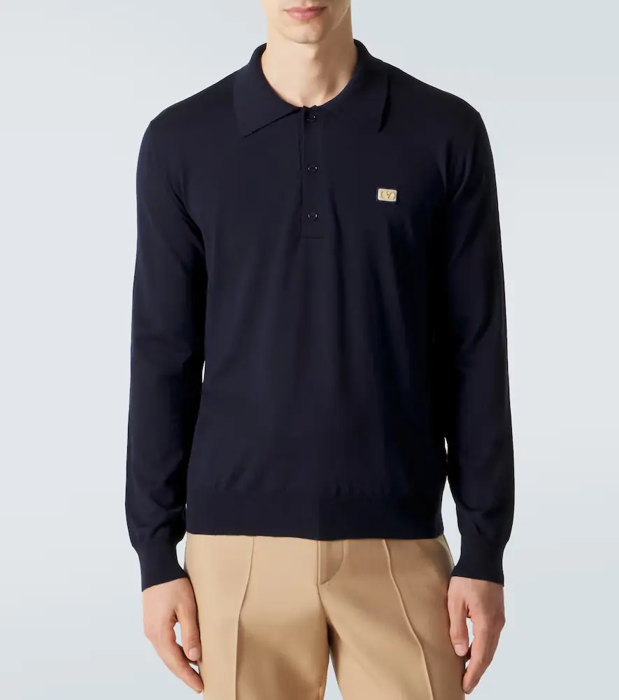 Valentino Garavani VLogo virgin wool polo sweater | Thumbnail 3 Valentino Garavani VLogo virgin wool polo sweater | Thumbnail 3