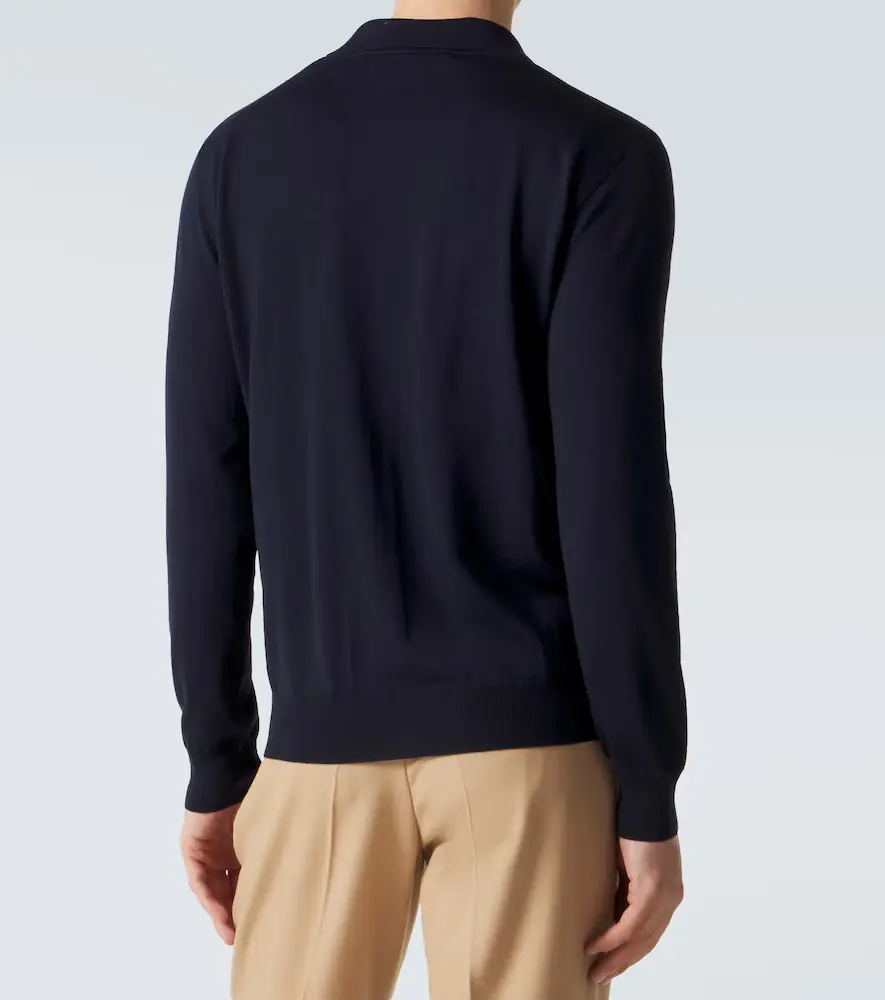 Valentino Garavani VLogo virgin wool polo sweater | Thumbnail 4 Valentino Garavani VLogo virgin wool polo sweater | Thumbnail 4