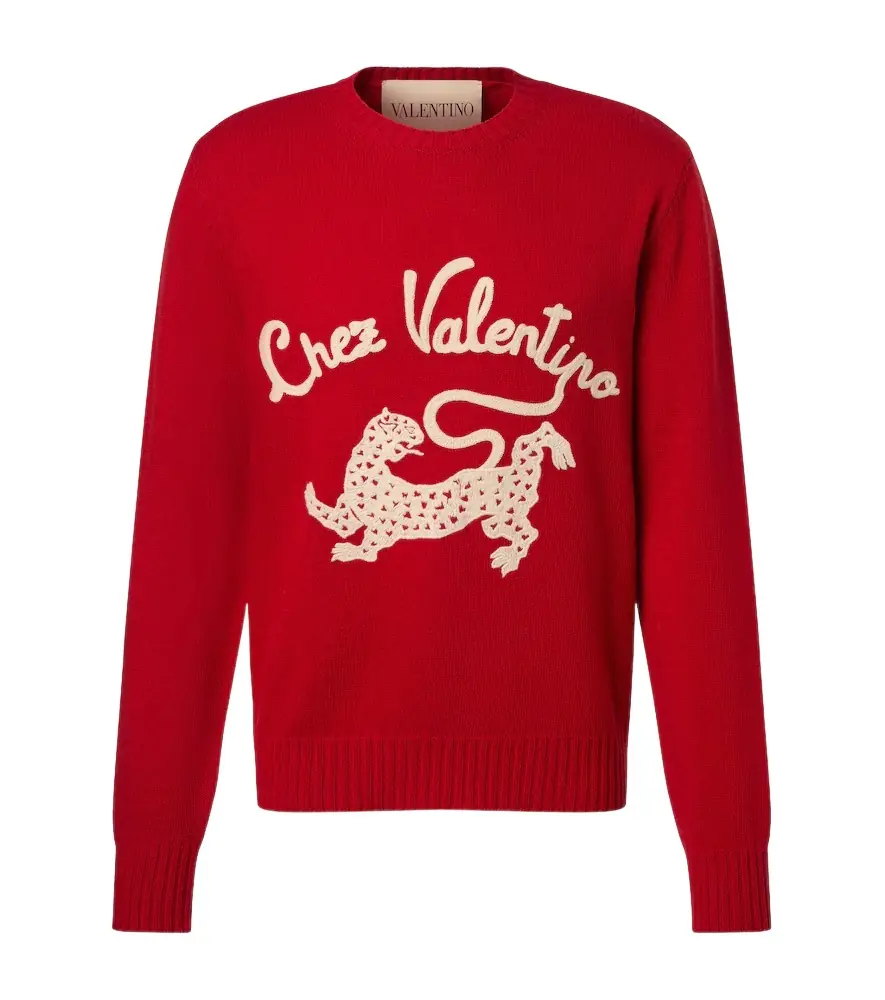 Valentino Garavani Chez virgin wool sweater
