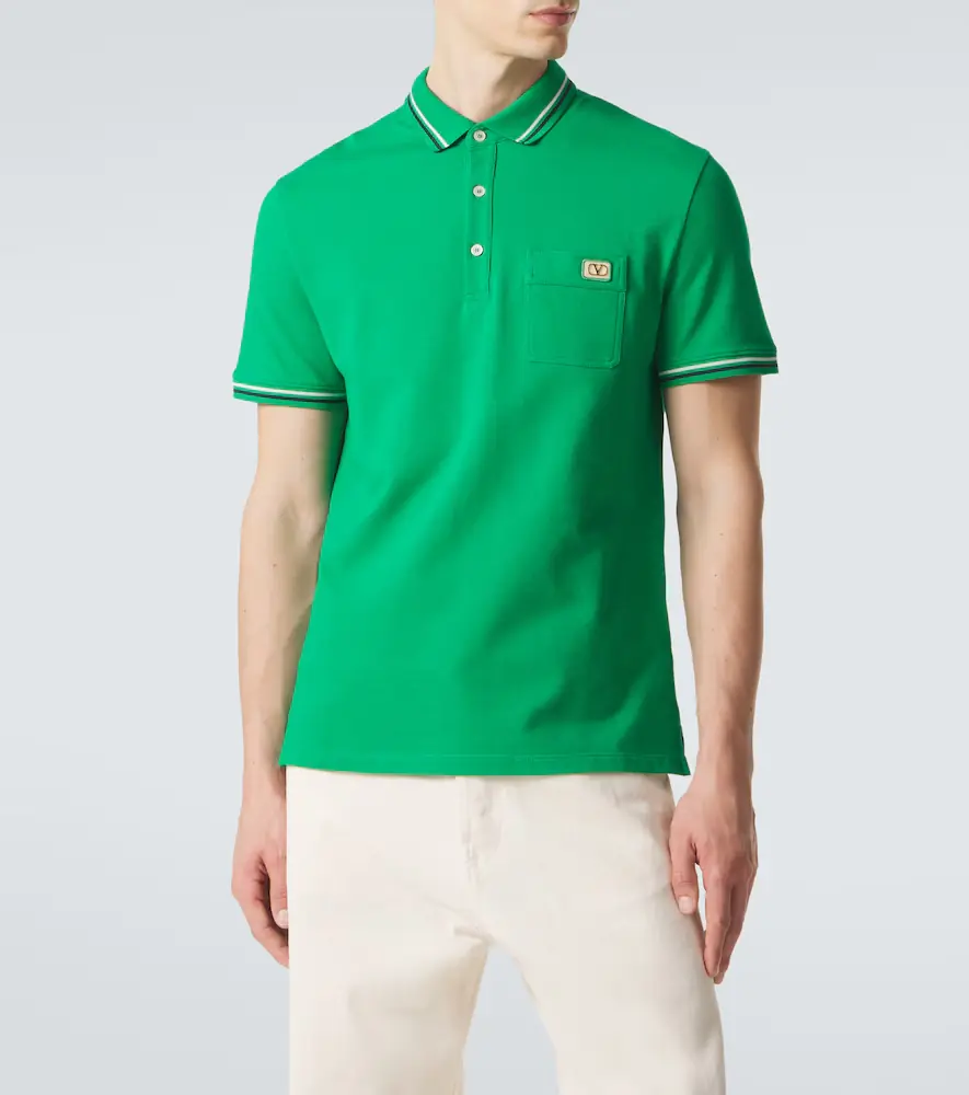 Valentino Garavani Cotton piqué polo shirt | Thumbnail 4 Valentino Garavani Cotton piqué polo shirt | Thumbnail 4