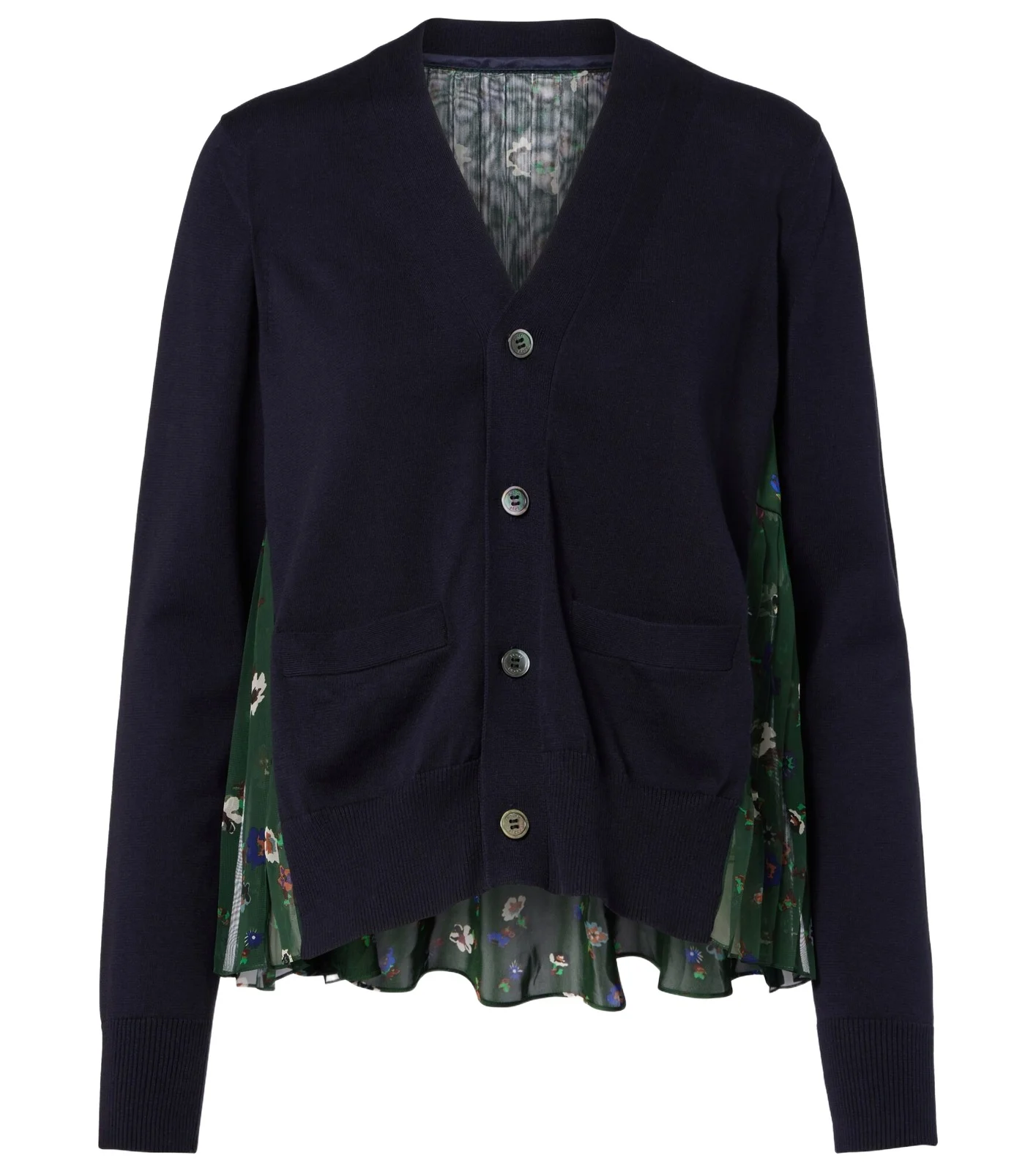 Floral cotton cardigan