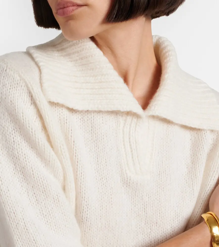Lisa Yang Lailai cashmere and silk polo sweater | Thumbnail 3