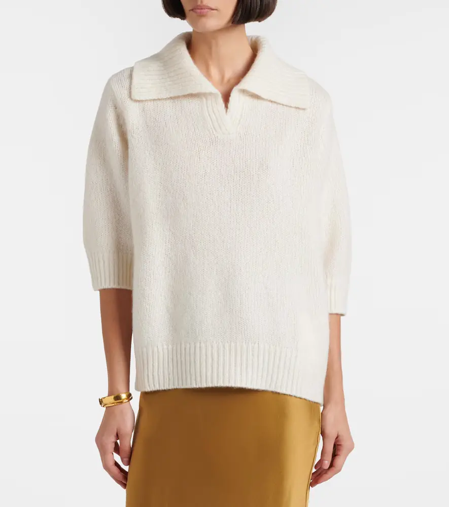 Lisa Yang Lailai cashmere and silk polo sweater | Thumbnail 4