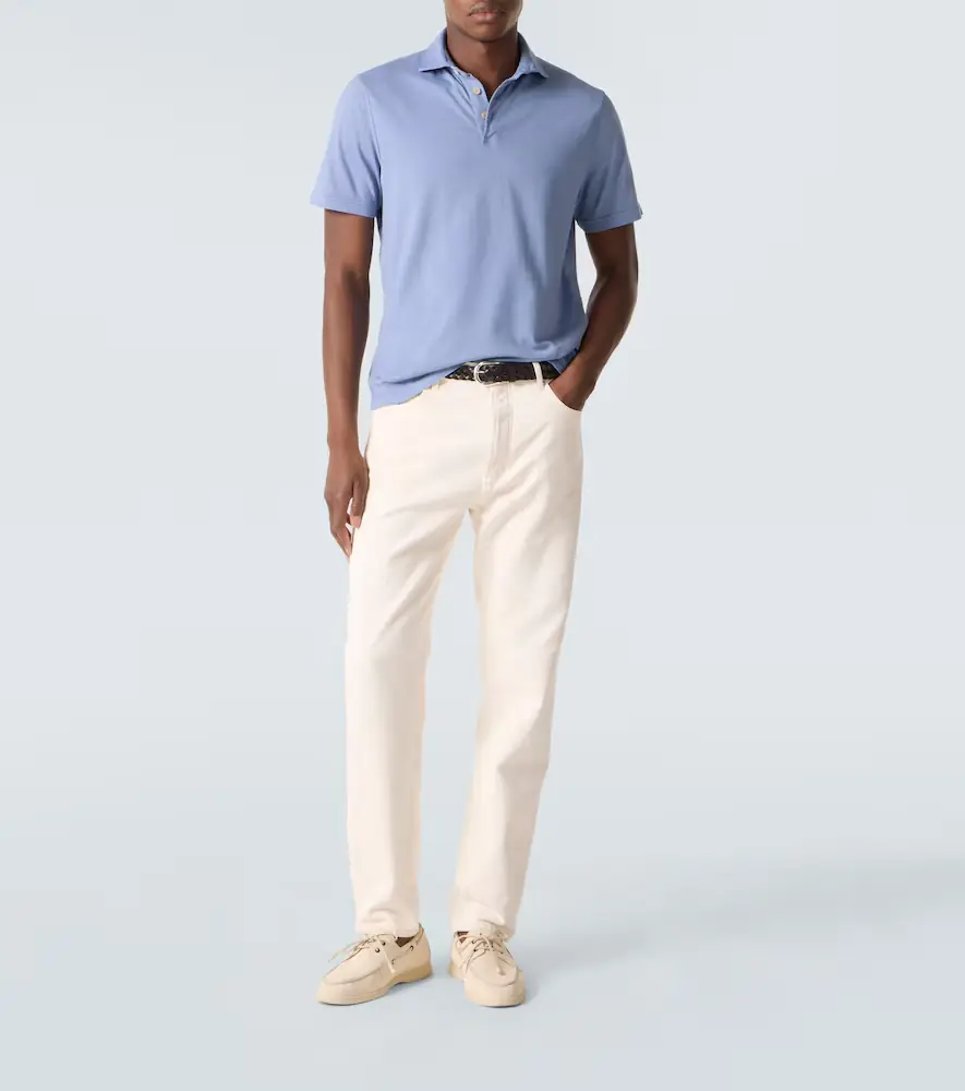 FEDELI Zero cotton jersey polo shirt | Thumbnail 5
