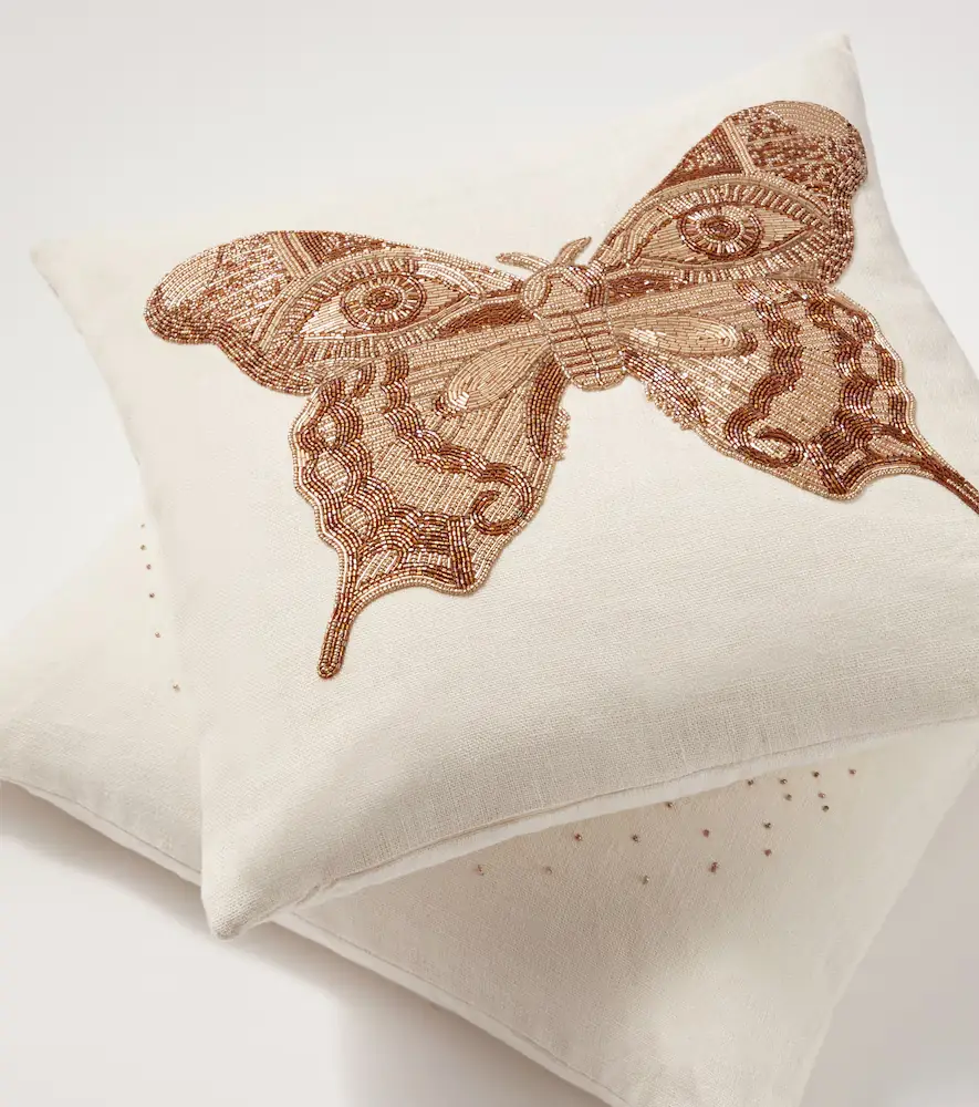 Jonathan Adler Muse beaded linen cushion | Thumbnail 2 Jonathan Adler Muse beaded linen cushion | Thumbnail 2